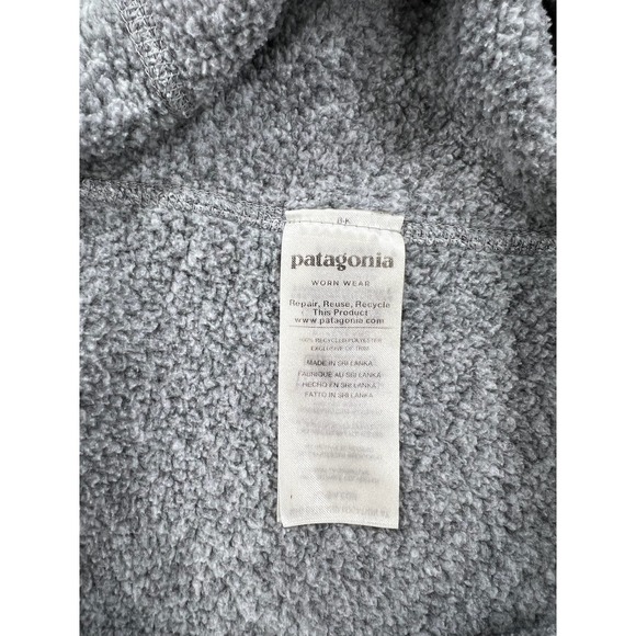 Patagonia Women's Med Better Sweater 1/4 Zip Pullover Big Sky Montana Gray 25618 - Picture 9 of 11